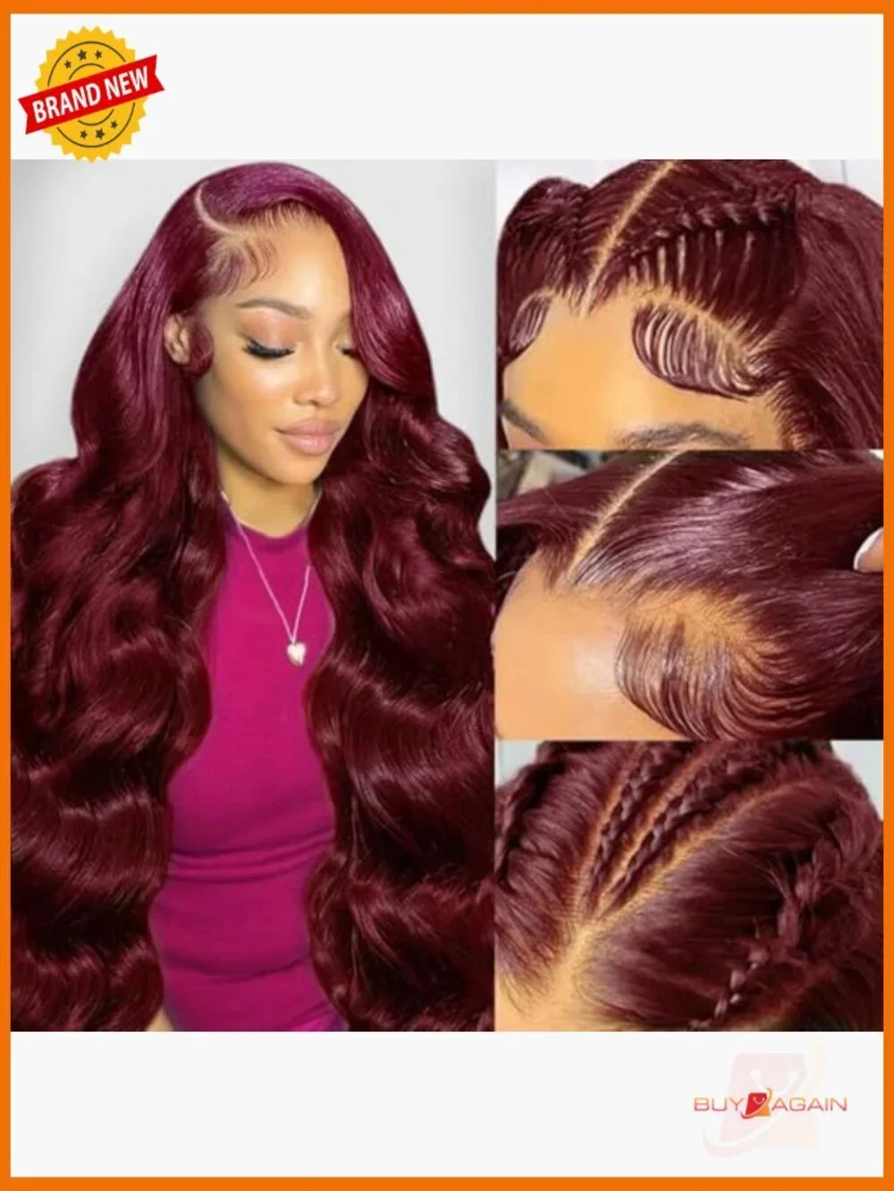 13x6 Lace Front Wig Human Hair 200% Density Body Wave Glueless